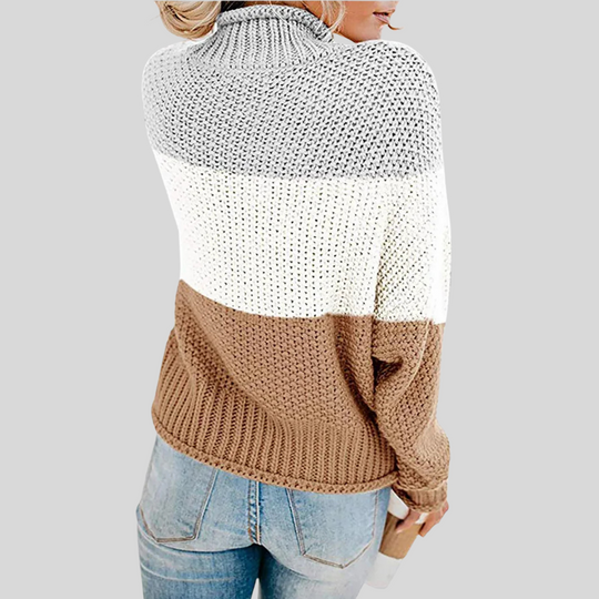 Women's Classic Long Sleeve Turtleneck Knit Sweater