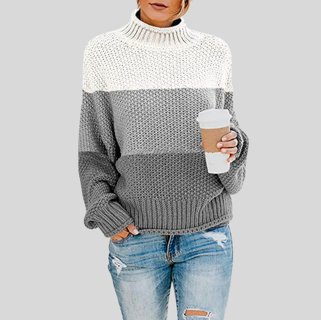 Women's Classic Long Sleeve Turtleneck Knit Sweater