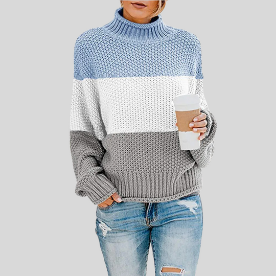 Women's Classic Long Sleeve Turtleneck Knit Sweater