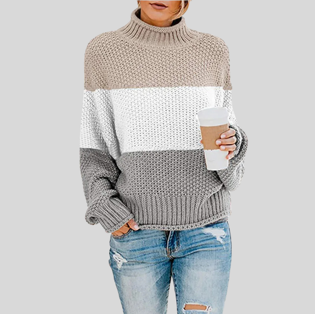 Women's Classic Long Sleeve Turtleneck Knit Sweater