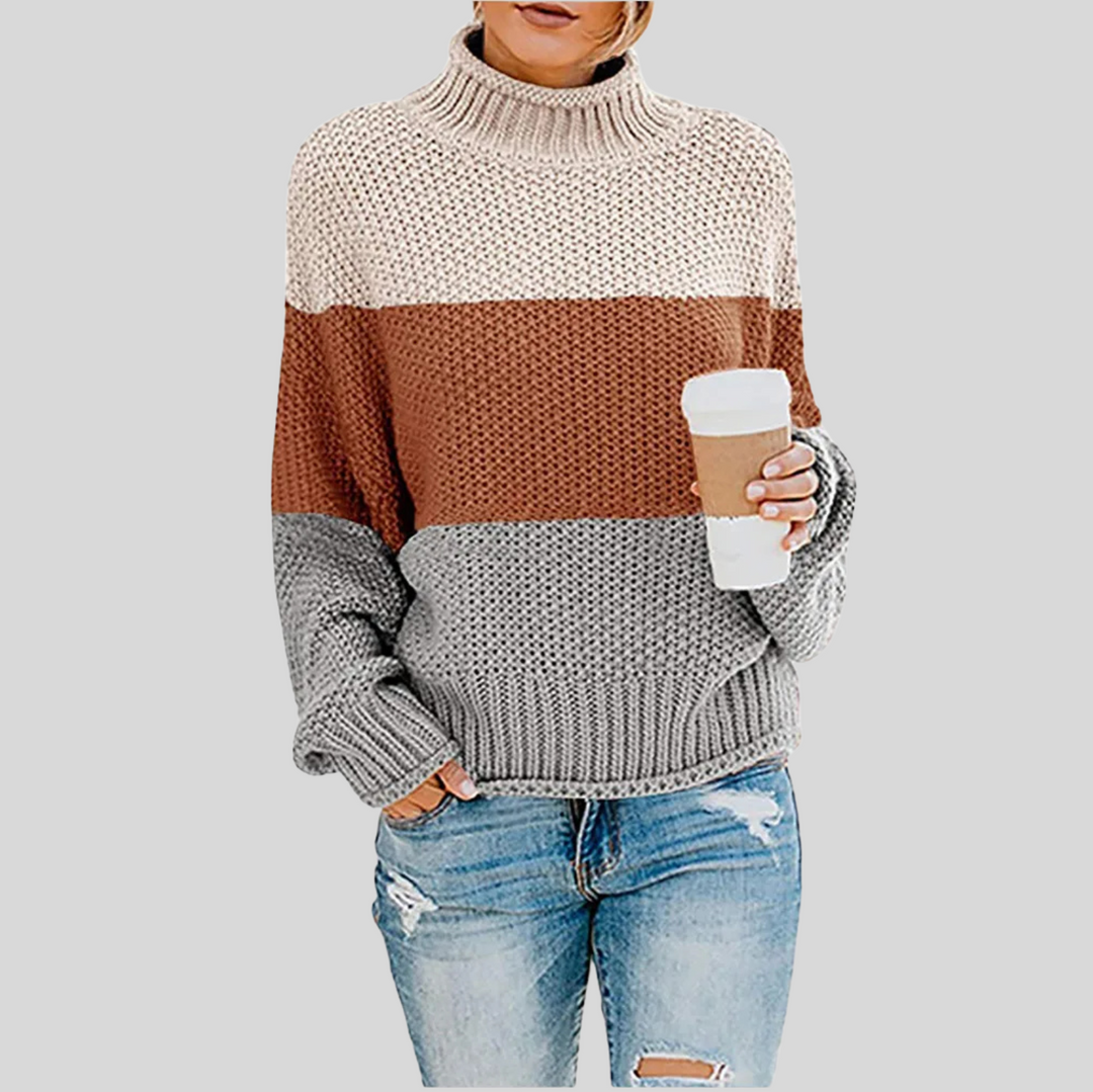 Women's Classic Long Sleeve Turtleneck Knit Sweater