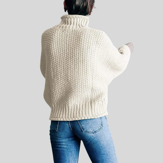 Women's Classic Long Sleeve Turtleneck Knit Sweater