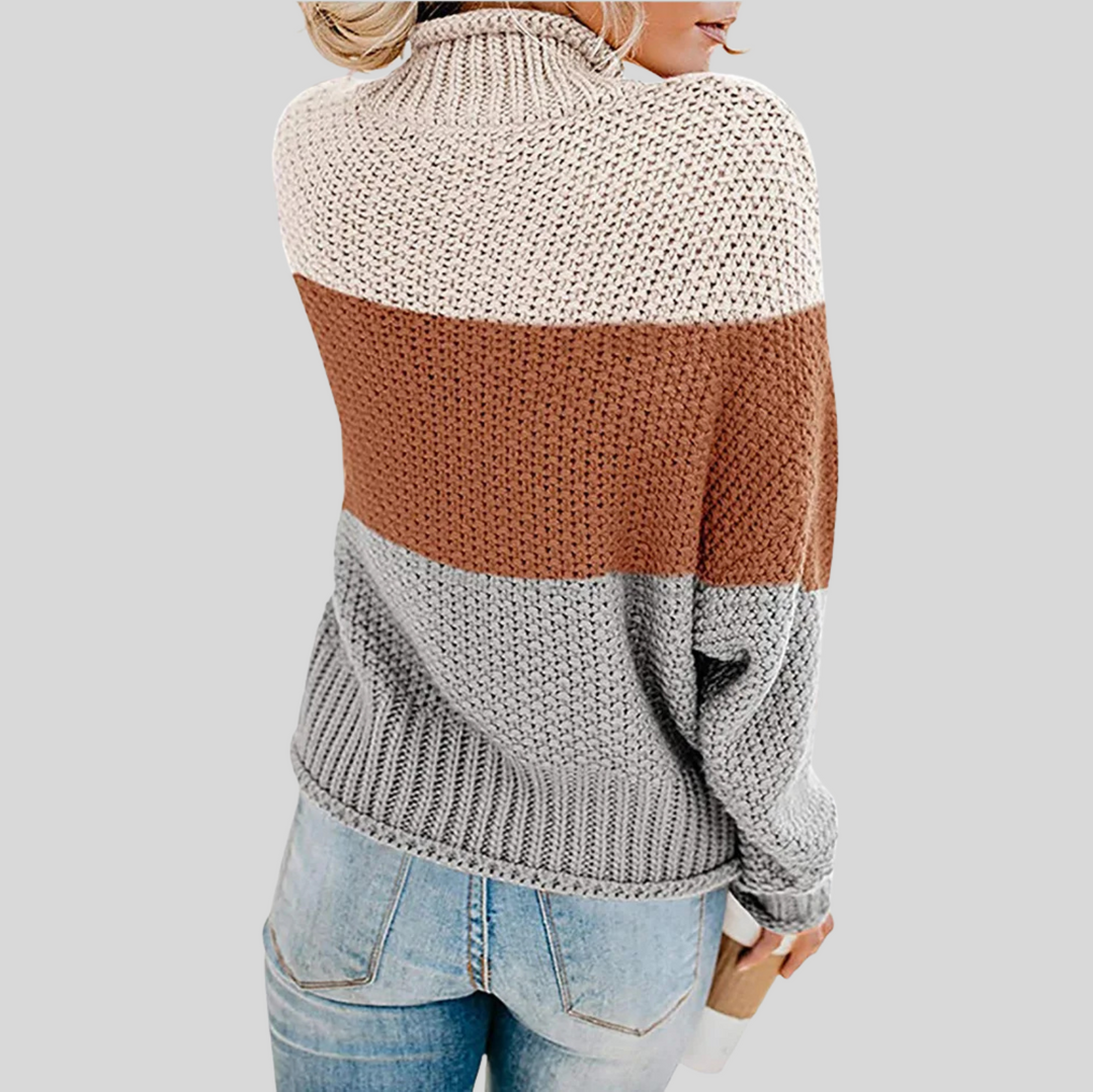 Women's Classic Long Sleeve Turtleneck Knit Sweater