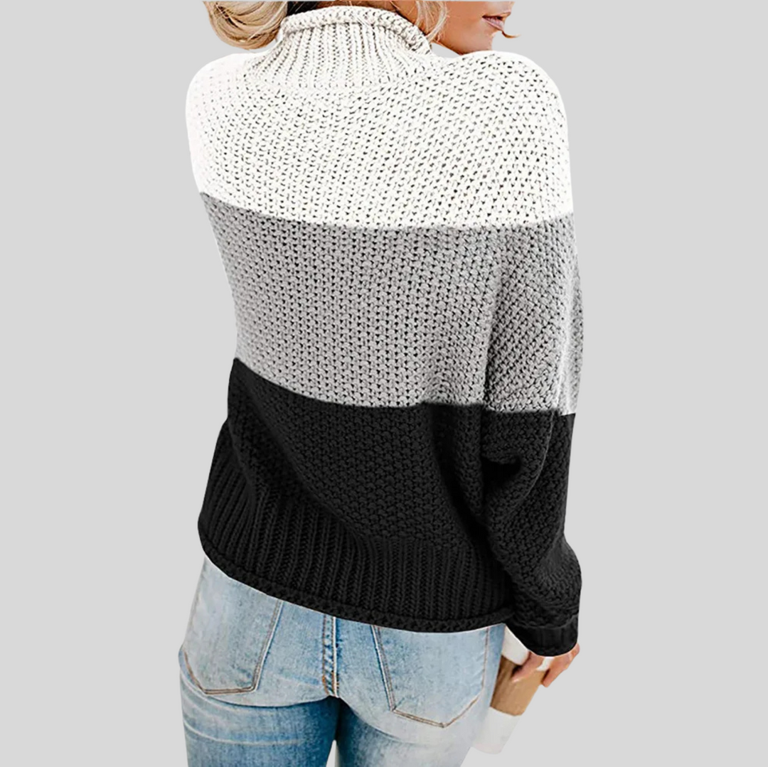 Women's Classic Long Sleeve Turtleneck Knit Sweater