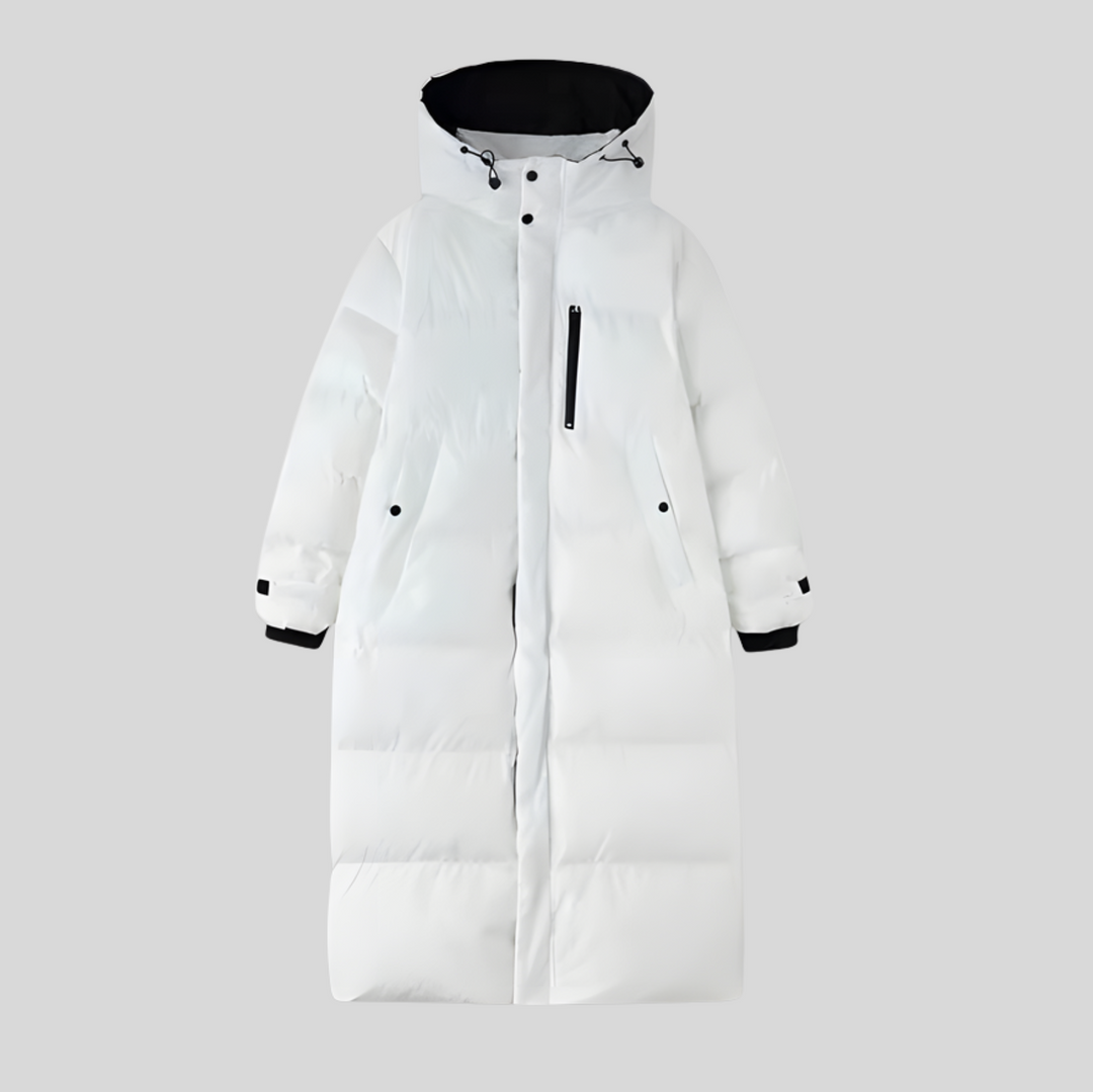 Women's Winter Long Down Hooded Puffer Jacket