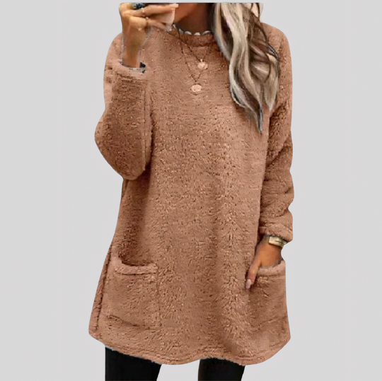 Women's Fleece Long Sleeve Pullover Sweater