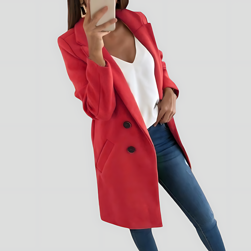 Stylish Women's Longline Coat