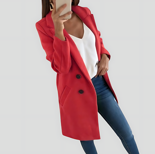 Stylish Women's Longline Coat