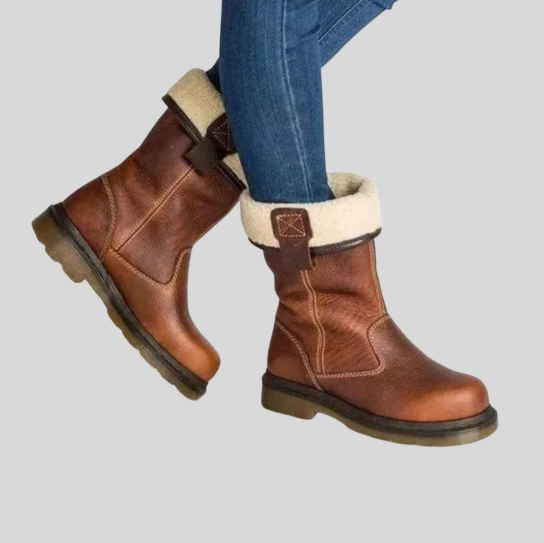 Women’s Cowboy Boots – Winter Mid-Calf Western Style