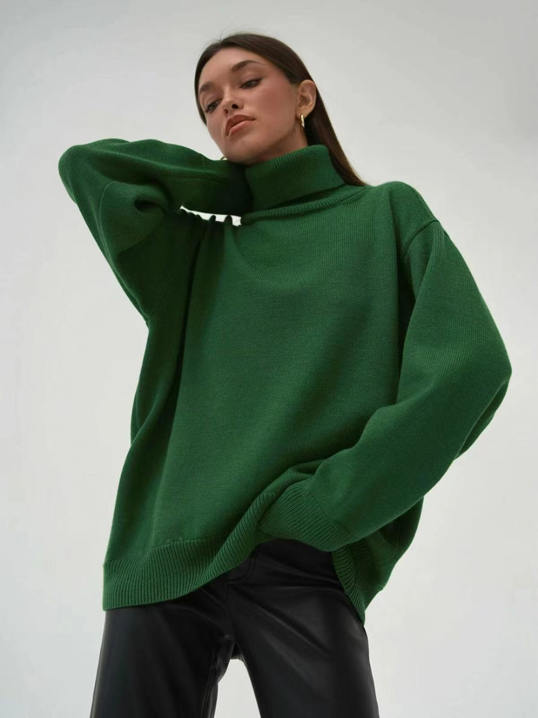Women's Oversized Turtleneck Sweater