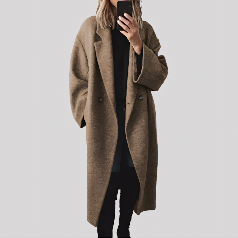 Oversized Wide-Sleeve Winter Coat