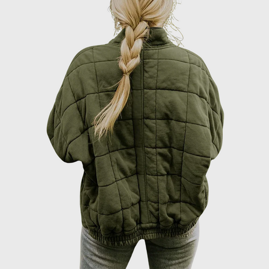 Women Quilted Zip Jacket