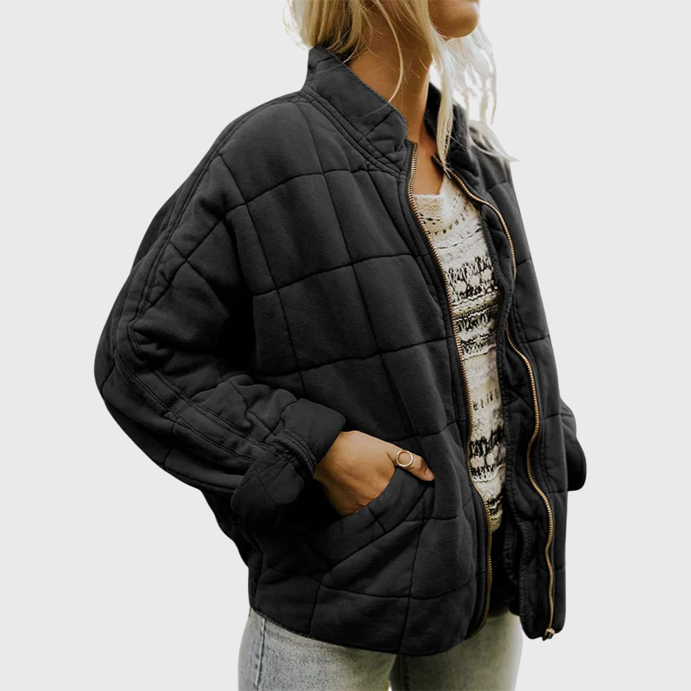 Women Quilted Zip Jacket