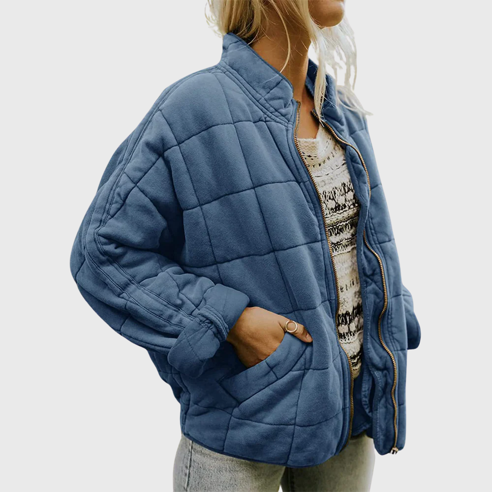 Women Quilted Zip Jacket