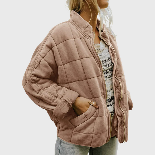 Women Quilted Zip Jacket