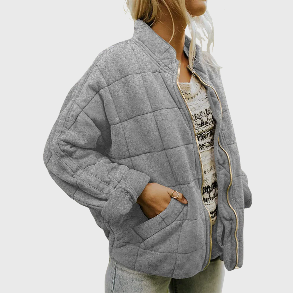 Women Quilted Zip Jacket