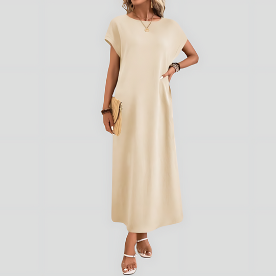 Women's Casual Batwing Tunic Dress