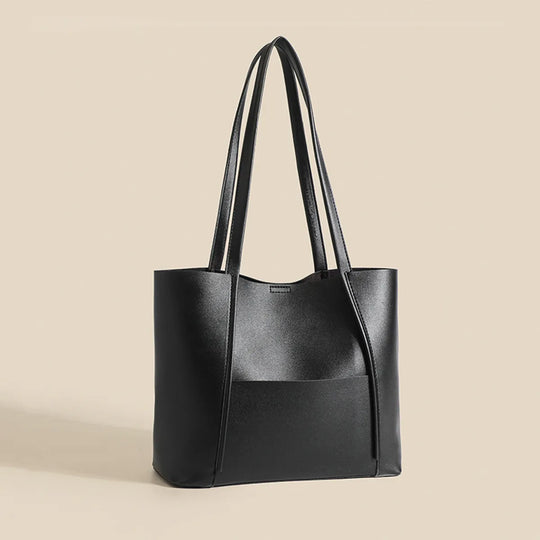Minimalist Tote Bag with Front Pocket for Women