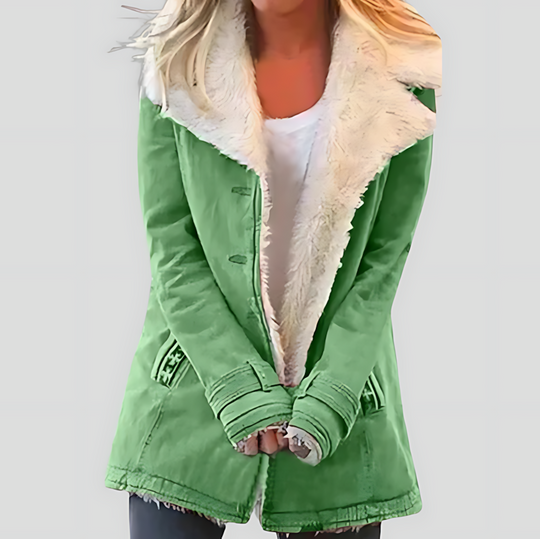 Women's Winter Sherpa-Lined Fleece Jacket