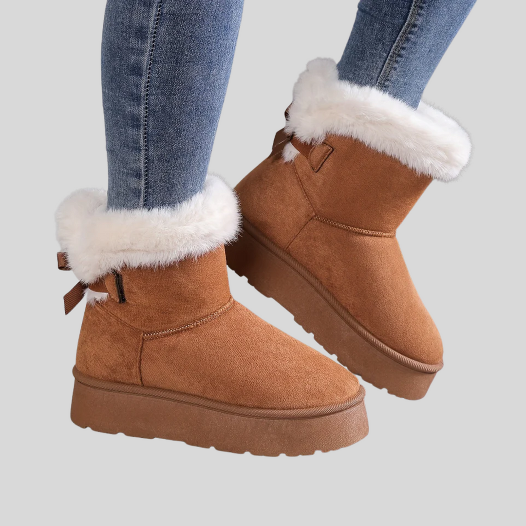 Platform Slip-On Winter Ankle Boots for Women