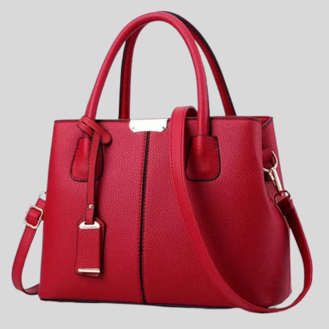 Women's Classic Structured Tote Bag with Shoulder Strap