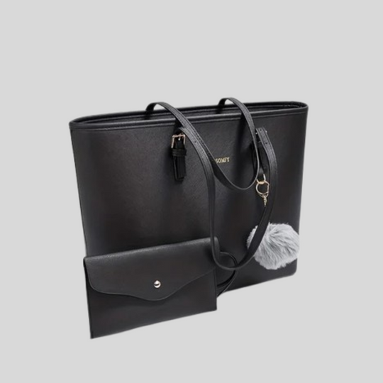 Women's Stylish Carryall Tote Bag with Matching Wristlet