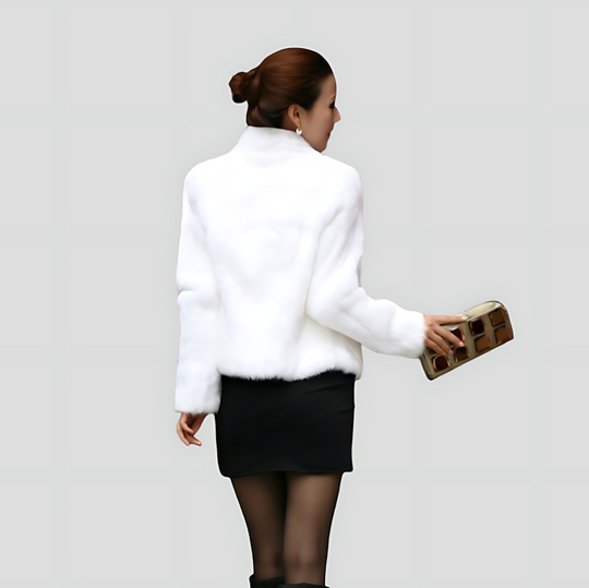 Women's Classic Winter Jacket with High Collar