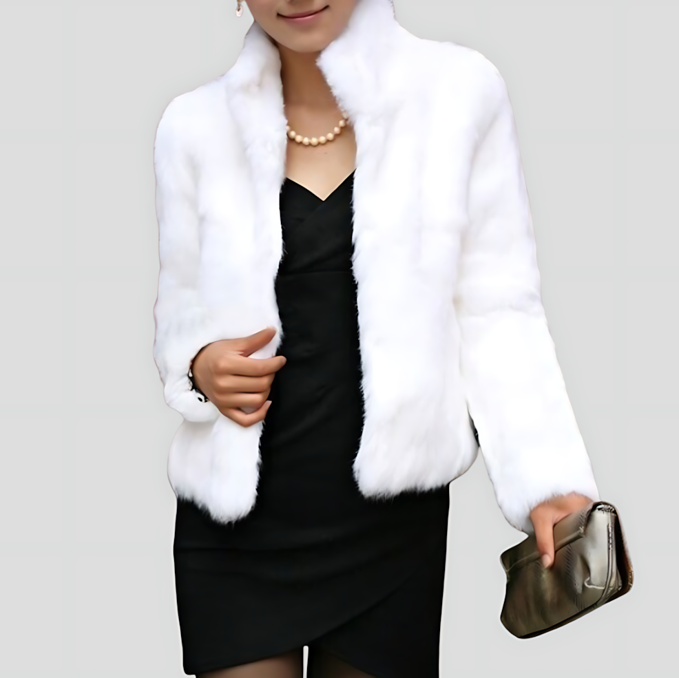 Women's Classic Winter Jacket with High Collar