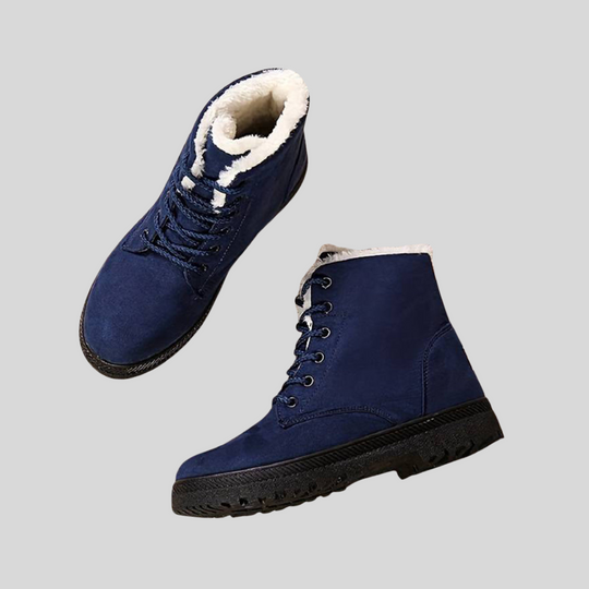 Women's Classic Lace-Up Winter Plush Ankle Boots