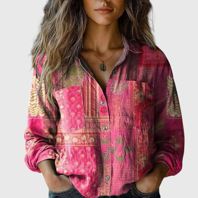Women Bohemian Pattern Shirt
