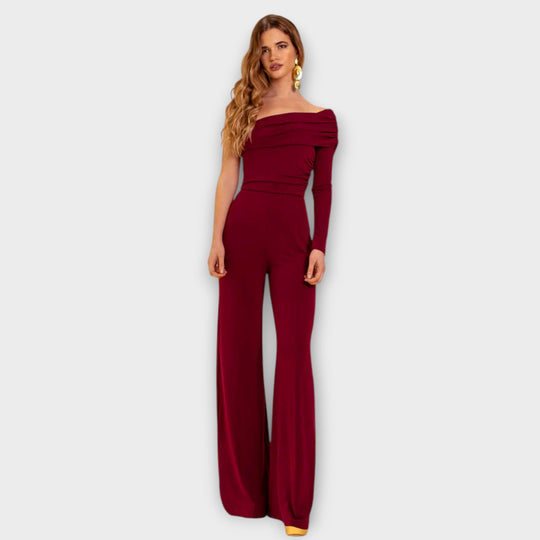 One-Shoulder Wide-Leg Jumpsuit