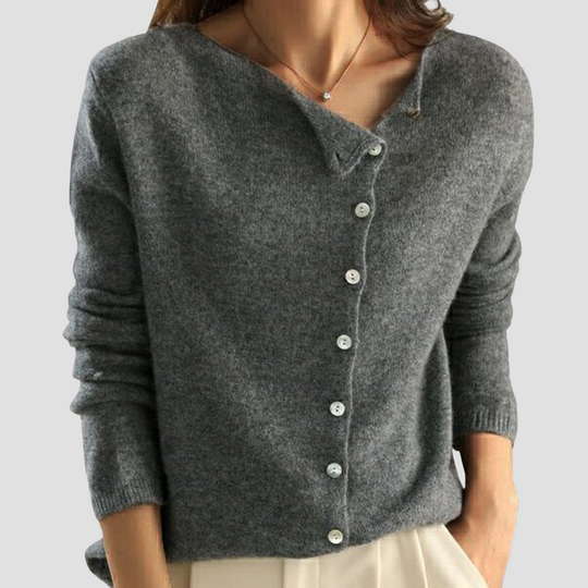 Button Sweater - Women's Knit Cardigan, Stylish and Versatile Layer
