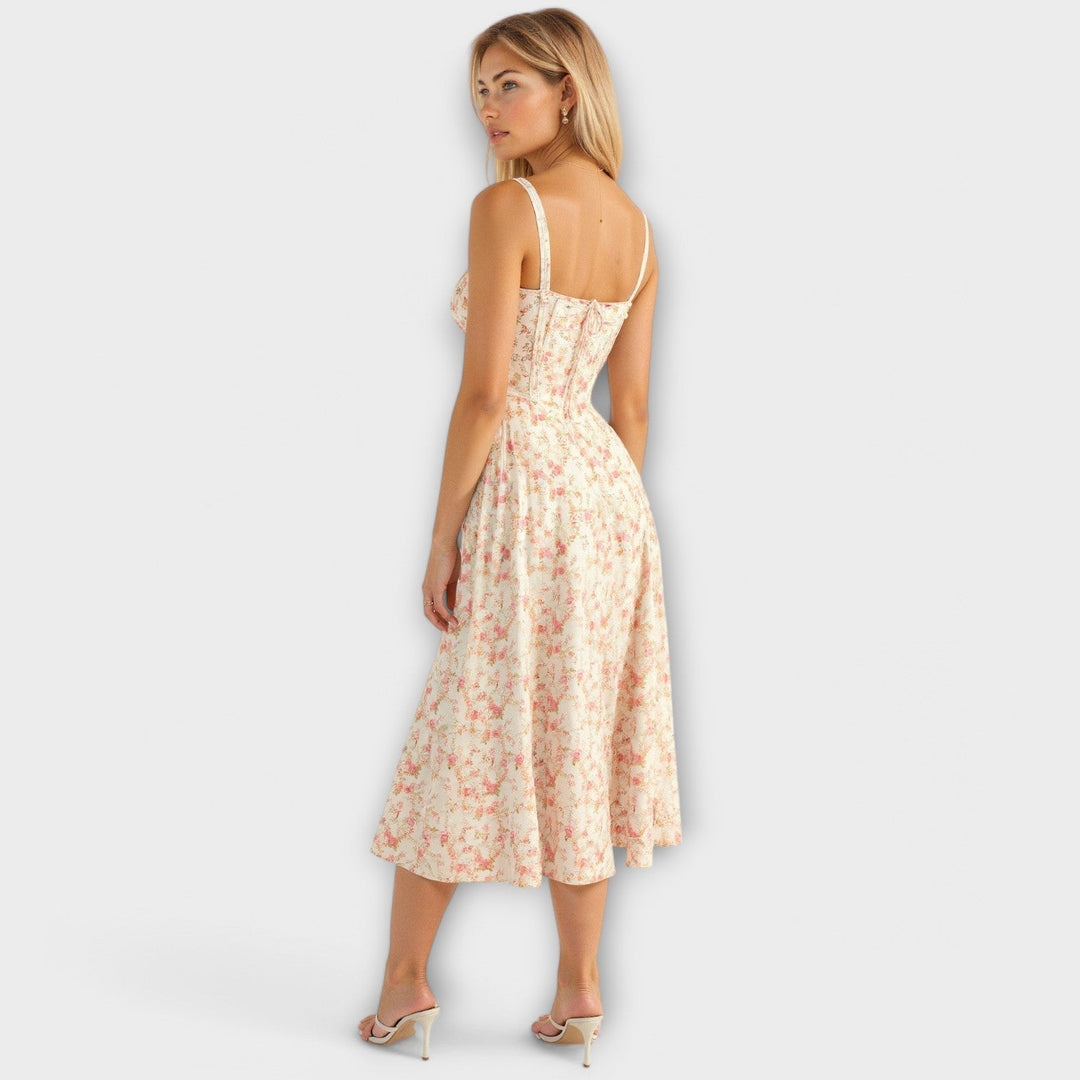 Women Corset Midi Dress