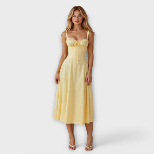 Women Corset Midi Dress