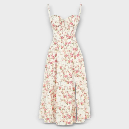 Women Corset Midi Dress