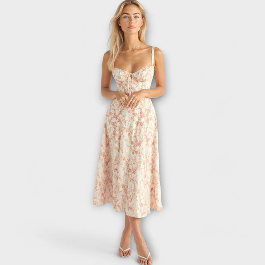 Women Corset Midi Dress