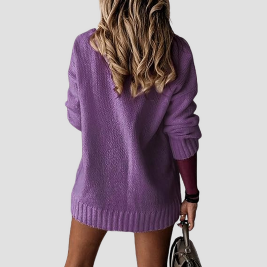 Women's V-Neck Knit Sweater