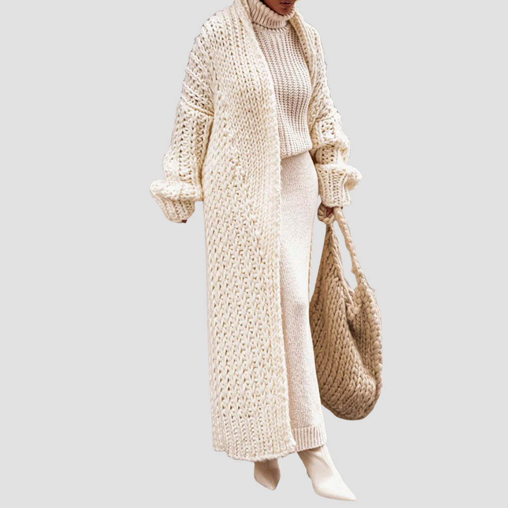 Women's Long Knitted Cardigan
