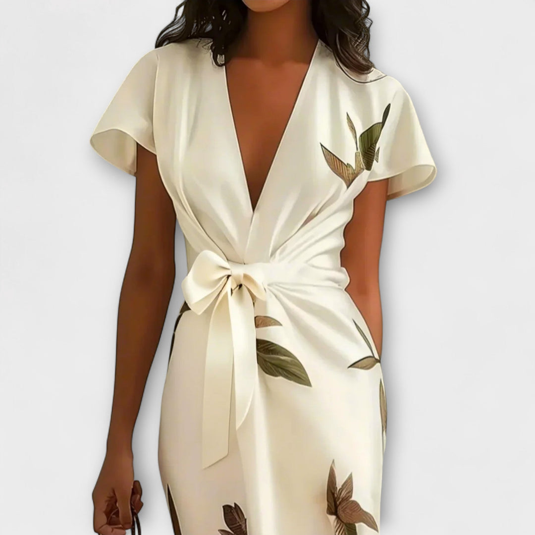 Freya - Satin Wrap Dress