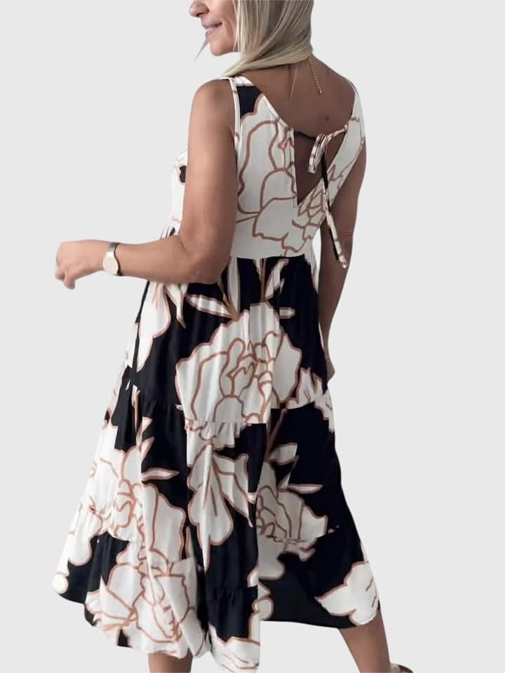Aveline - Stylish Floral Print Dress