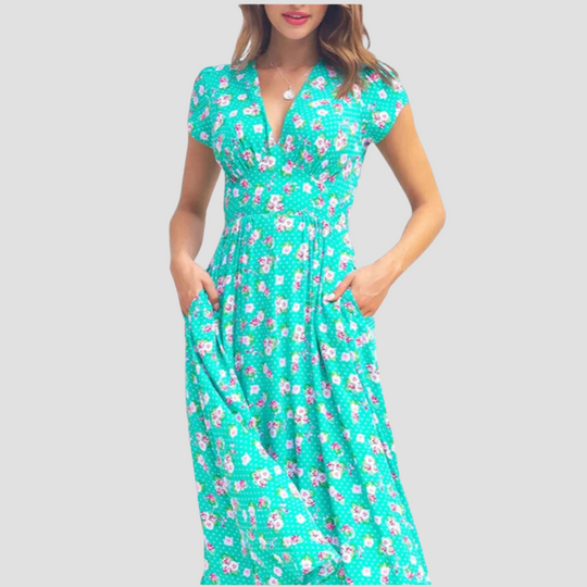 Janice - Lightweight Midi Dress With Pockets