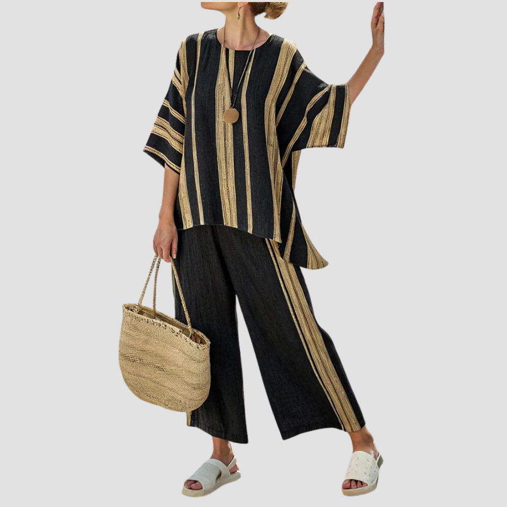 Sandra – Breezy Striped Lounge Set