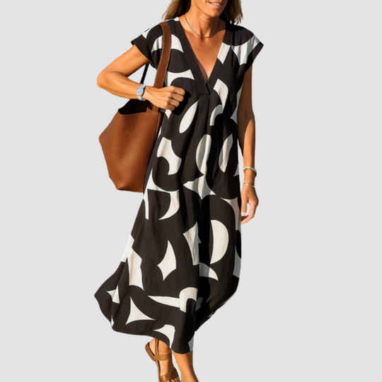 Elise - Flowing V-neck dress