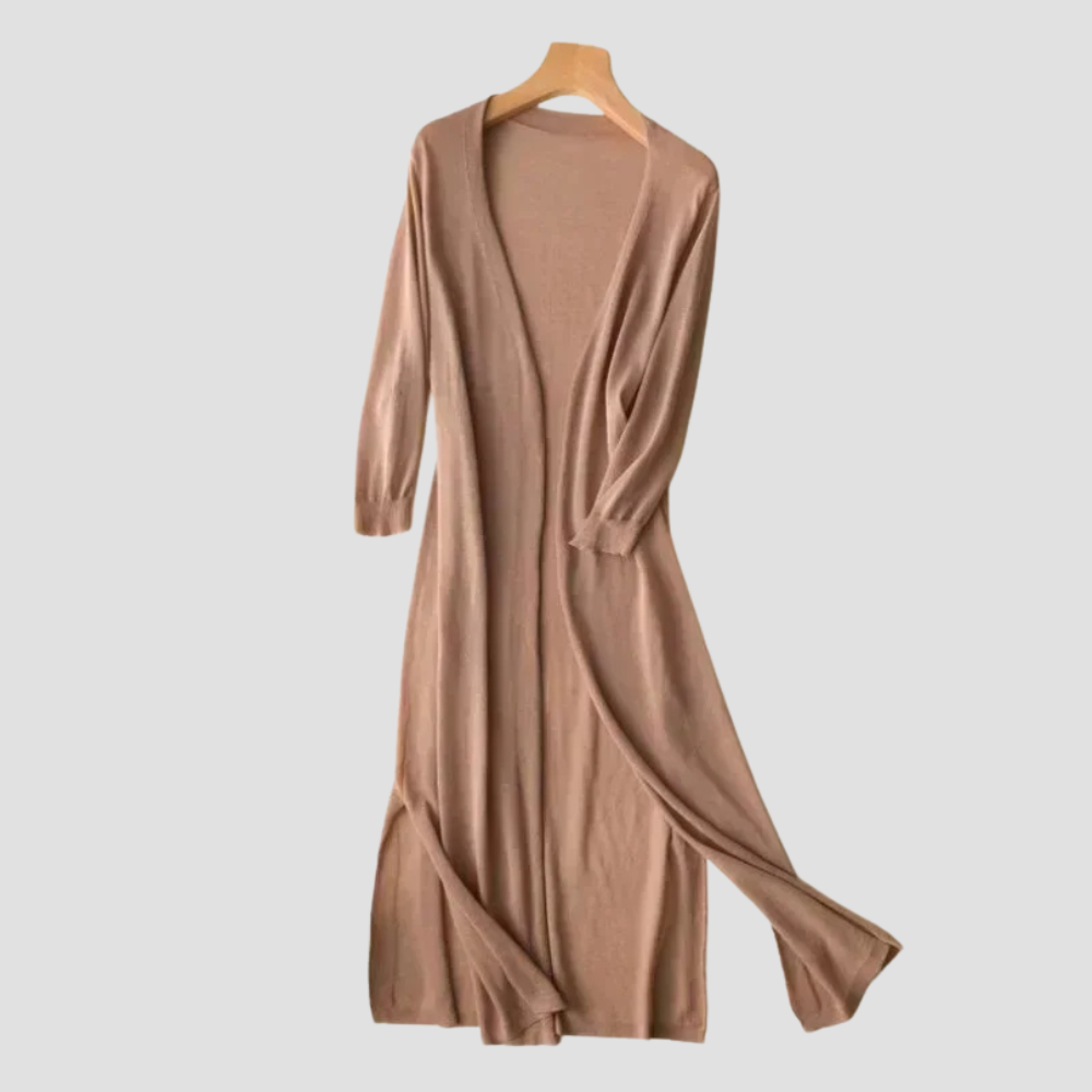 Everyday Long Cardigan - Women's Open Front Sweater, Ideal Layer for All Seasons