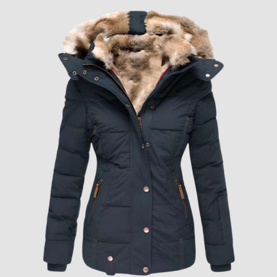 Slim Fit Women's Winter Jacket with Hood