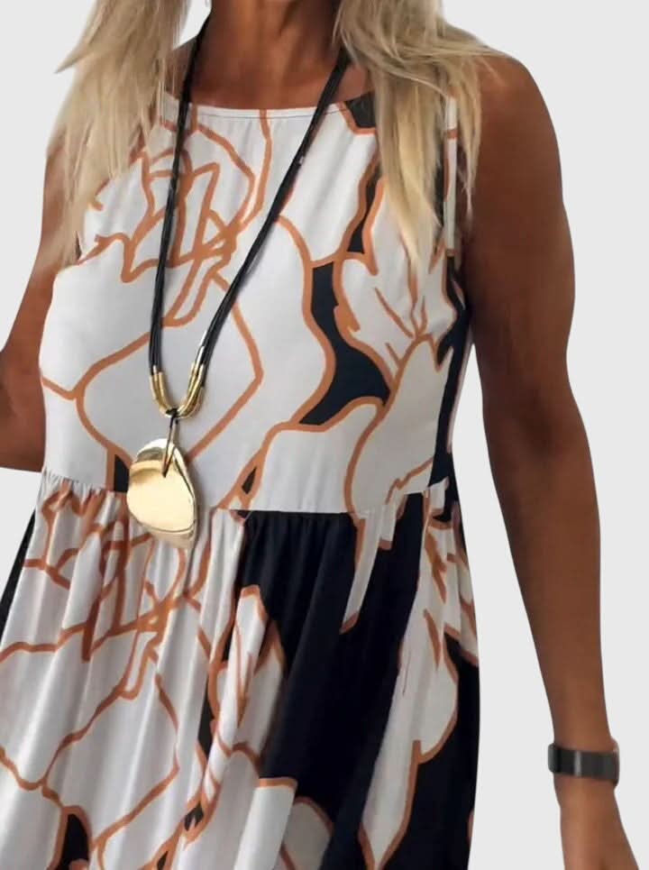 Aveline - Stylish Floral Print Dress