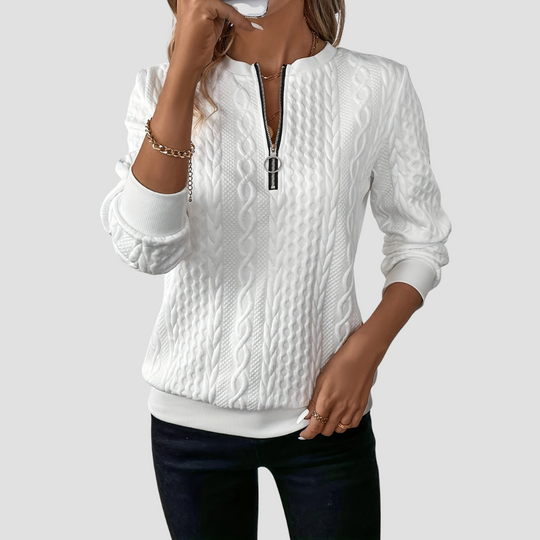 Olivia - Women's cozy zip sweater
