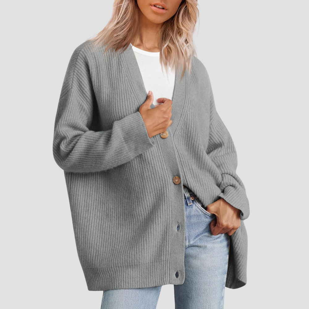 Anna - Striped Knit Cardigan