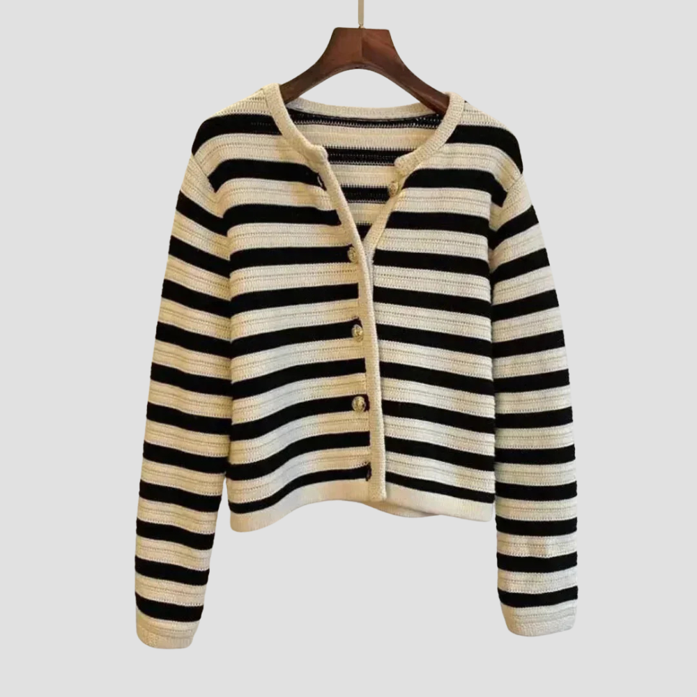 Marie - Classic Striped Cardigan