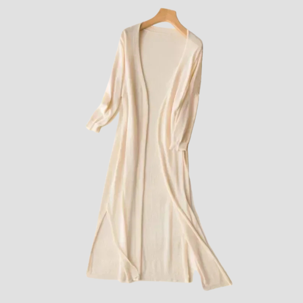 Everyday Long Cardigan - Women's Open Front Sweater, Ideal Layer for All Seasons